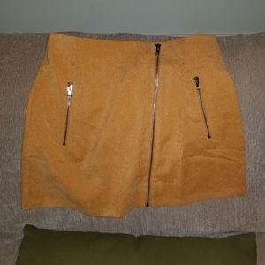 Yellow mini skirt BooHoo